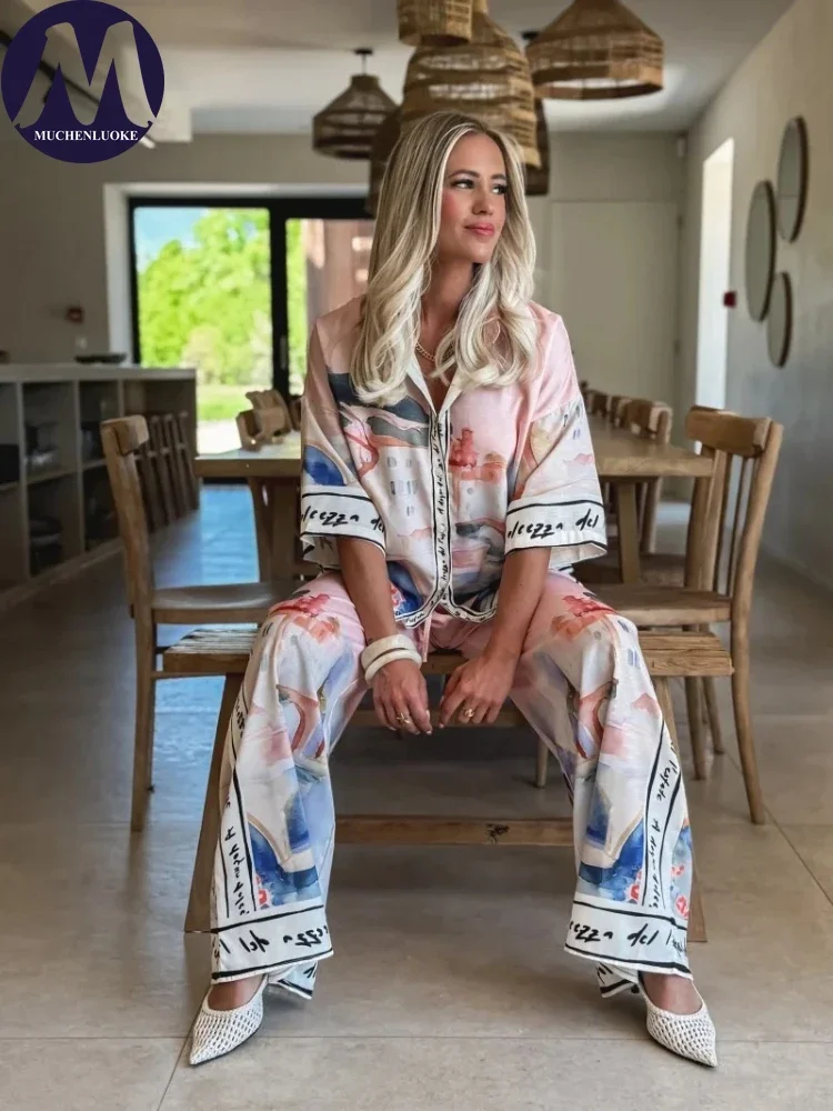 2 Pieces Set for Woman Summer  - Linen Pant Wide recensie en prijs