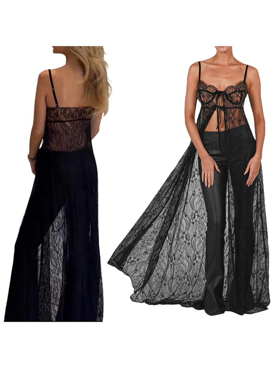 Women Lace Floral See Through  - Kimono Sheer Floral recensie en prijs