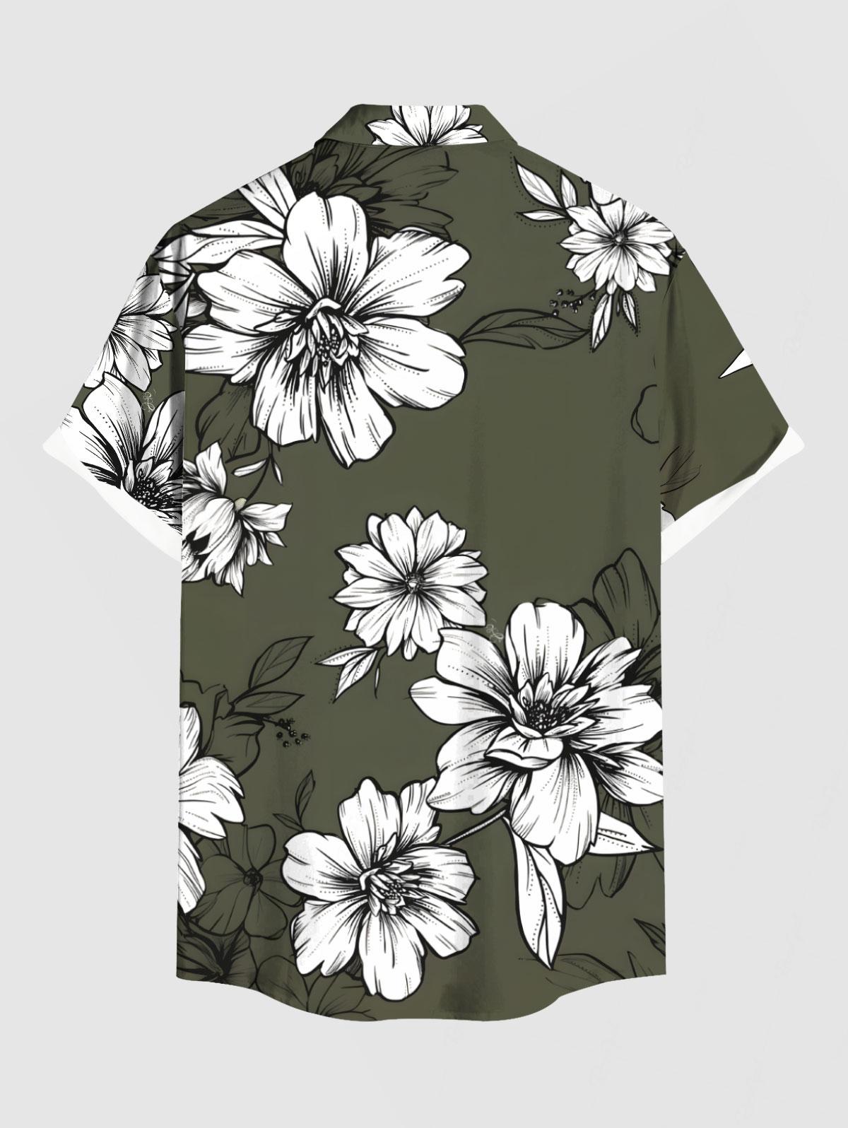 Flowers Leaf Printed Plus Size - Romper Floral Print recensie en prijs