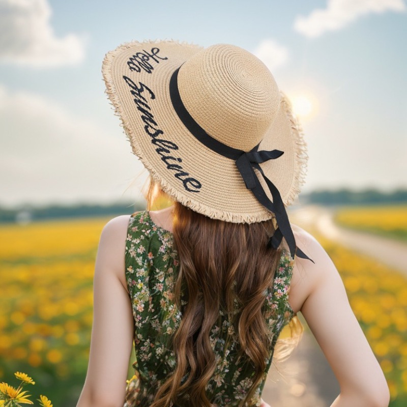 1pc Summer Floppy Beach Hats f - Hat Floppy Wide recensie en prijs