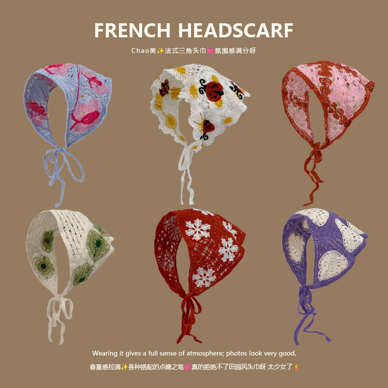 Knit Triangle Headband French  - Headband Summer Knit recensie en prijs